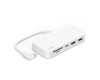 Belkin CONNECT USB-C 6v1 Multiport Hub s držákem, bílá