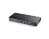 Zyxel GS1900-8HP, 8-port GbE L2 PoE Smart Switch, 802.3at, desktop, fanless, 77 Watt