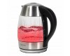 Salente StripeGlass, rychlovarná konvice 1,8 l, nerez/skleněná, červené podsvícení