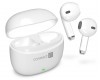 CONNECT IT True Wireless SonicBass sluchátka do uší s mikrofonem, BÍLÁ