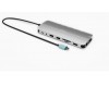 i-tec USB-C Metal Nano 3x Display Dock, 2x HDMI 1x USB-C video, PD 140W + i-tec Universal Charger 140 W