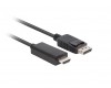 LANBERG DISPLAYPORT(M) V1.1 ->HDMI(M) KABEL 1,8M ČERNÝ 