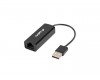 LANBERG USB->RJ45 ETHERNET ADAPTÉR SÍŤOVÁ KARTA  USB 2.0 1X RJ45 100MB KABEL