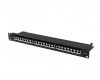 LANBERG PATCH PANEL 24 PORTŮ 1U 19 CAT.7 FTP STÍNĚNÝ ČERNÝ 
