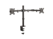 CONNECT IT TwinArm stolní držák na 2 monitory, tyč, ČERNÝ