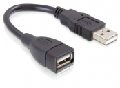 Delock USB 2.0 kabel, prodlužující A-A samec/samice 13 cm