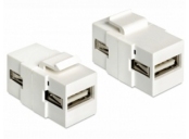 Delock Keystone modul USB 2.0 A samice > USB 2.0 A samice