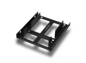 AXAGON RHD-225, kovový rámeček pro 2x 2.5 HDD/SSD do 3.5 pozice, montáž ventilátoru