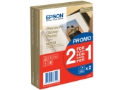 EPSON paper 10x15 - 255g/m2 - 2x40sheets - photo premium glossy (2 for 1 PROMO)