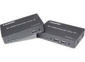 PremiumCord HDMI extender s USB na 150m over IP, bez zpoždění