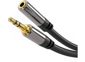 PremiumCord HQ stíněný prodlužovací kabel Jack 3.5mm - Jack 3.5mm M/F 3m