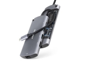 AXAGON HMC-6M2, USB 3.2 Gen 1 hub, porty 2x USB-A, HDMI, RJ-45 GLAN, SATA M.2 slot, PD 100W, kabel USB-C 18cm