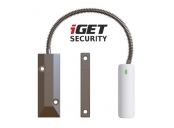 iGET SECURITY EP21 - Bezdrátový magnetický senzor pro železné dveře/okna/vrata pro alarm iGET SECURITY M5, dosah 1km