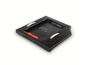 AXAGON RSS-CD09 ODD, Rámeček do slotu optické mechaniky pro 2.5“ SSD/HDD, LED, 9.5 mm, hliníkový