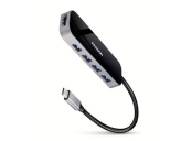 AXAGON HMC-6H4A, USB 3.2 Gen 1 hub, porty 4x USB-A, HDMI 4k/30Hz, PD 100W, kabel USB-C 20cm
