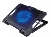 C-TECH Chladící podložka pro ntb CLP-S100, 17, 1x 140mm, 2x USB, modré podsvícení