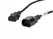LANBERG IEC 320 C13 na C14 kabel 1.8M VDE černý  