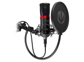 Endorfy mikrofon Streaming/streamovací/nastavitelné rameno/pop-up filtr/3,5mm jack/USB-C/USB-A