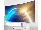 MSI monitor PRO MP341CQW, 34 zakřivený /3440x1440 (UWQHD)/VA LED/1ms/3000:1/300cd/m2/100Hz /2 x HDMI/DP/bílý