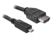 Delock HDMI 1.4 kabel A/D samec/samec,  délka 1 metr