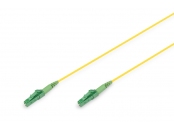 DIGITUS Fiber Optic simplex patch kabel, Singlemode, LC/APC - LC/APC, OS2, 9/125µ, 3 m