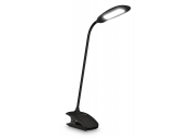 CONNECT IT CLIP stolní Led lampička s klipem, int. baterie, USB-C, ČERNÁ