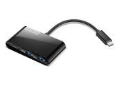 Lenovo Hub Select 4-Port USB-C, 2x USB-A + 2x USB-C, černý