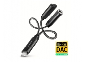 AXAGON ADA-HCPD, USB-C na 3.5mm jack - Hi-Res DAC audio adaptér, 384kHz/32bit, stereo, PD 60W 3A