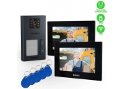 EVOLVEO DoorPhone AP2-2 drátový videotelefon pro dva byty s aplikací, černý