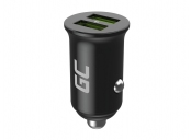 Green Cell Nabíječka do auta 36W GC PowerRide Nano36 s rychlonabíjením 2x USB-A Ultra Charge