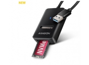 AXAGON ADM2-AM USB-A 10Gbps - M.2 NVMe & SATA SSD adaptér, kabel USB-A 10cm