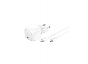 Belkin BOOST CHARGE™ 30W USB-C Power Delivery PPS nástěnná nabíječka + 1m USB-C na lightning kabel, bílá