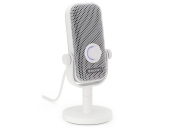 Endorfy Solum Voice S Onyx Mikrofon, drátový, stojánek, pop-up filtr, RGB podsvícení, 3,5mm jack, USB-C, red. na USB-A, bílá