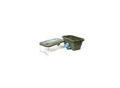 PLATINET KEMPINGOVÝ PIKNIKOVÝ KOŠÍK 47X29X23,5 CM, 16L, SKLÁDACÍ, S VÍKEM 2V 1 / STŮL ZELENÝ
