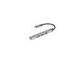 Gembird USB Type-C hub 4-portový USB 3.1 (Gen 1),stříbrný