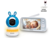 EVOLVEO Baby Monitor N5 - Set videochůvičky s 360° dohledem, obousměrnou komunikací a ukolébavkami,  modrá