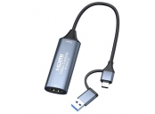 PremiumCord HDMI capture/grabber pro záznam Video/Audio signálu do počítače s konektorem USB3.0 a USB-C