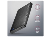 AXAGON EE25-XA6C, USB-C 5Gbps - SATA 6G, 2.5 kovový ALINE box