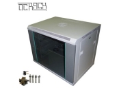OCRACK 19 OCC-09U-6S rozvaděč nástěnný 9U/600mm celoskleněné dveře