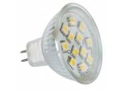 Emos LED žárovka dichroická 12x LED SMD 5050,  1, 6W GU5.3,  WW teplá bílá,  255 cd